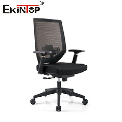 Silla negra de Gray High Back Mesh Office para el escritorio con las ruedas