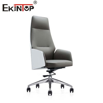 Sillones de comedor de cuero de PU OEM con patas metálicas base de acero inoxidable