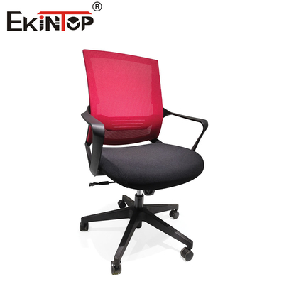 Cushion de espuma negro y rojo sillas plegables de entrenamiento con ruedas