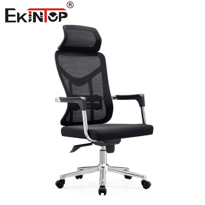 Silla de oficina de malla de espalda alta apoyabrazos de plástico computadora barata silla de oficina ergonómica giratoria