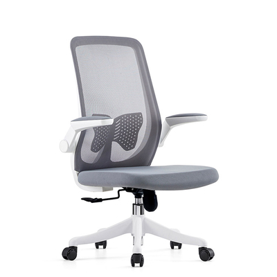 Silla de oficina de estilo moderno con ruedas de respaldo de malla y función giratoria