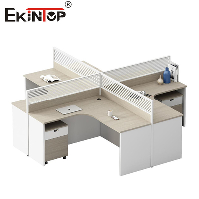 Diseño de muebles de oficina modernos Particiones de madera Mesa de oficina Cubicle Estación de trabajo