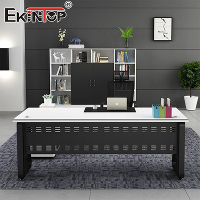 Muebles de negocios Precio de fábrica Material de madera resistente Escritorio Escritorio de madera