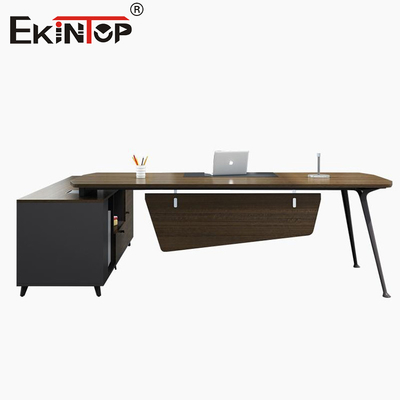 Mesa de ordenador de alta calidad Mesa de oficina con armario de almacenamiento Todo escritorio moderno