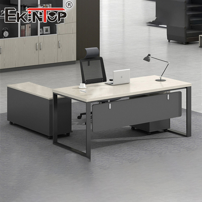 Dirección de estilo industrial de nuez Escritorio Muebles comerciales generales