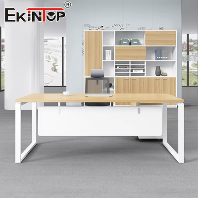Escritorios de madera de estilo comercial para sala de estar moderna