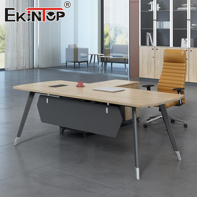 Mesa de oficina de alta calidad silla de escritorio de estilo comercial personalizado Escritorio ejecutivo con cajones