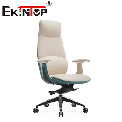 Silla de oficina de cuero moderna de lujo Silla ergonómica giratoria Silla de oficina resistente