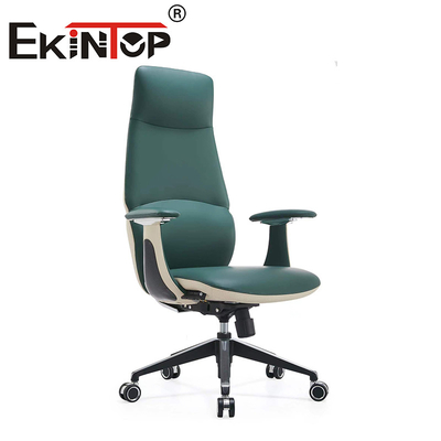 Silla de conferencias de oficina de hogar ergonómica de cuero de PU ejecutivo Silla de oficina resistente