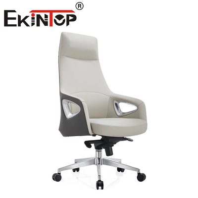 Muebles comerciales silla de oficina con espalda alta con sillas de cuero de diseño moderno