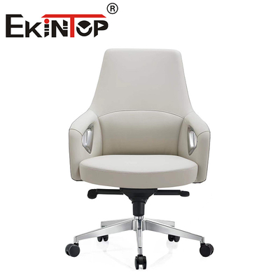 Silla de oficina ejecutiva ergonómica giratorio gerente moderno sillas de club de cuero