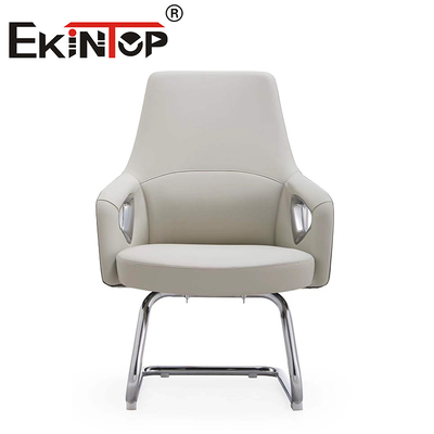 Diseño moderno Pu Cuero Blanco Silla ejecutiva de oficina Sillones de club de cuero