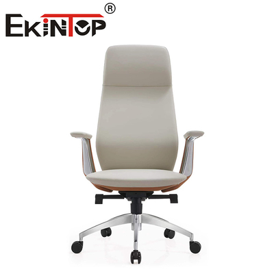 Silla de oficina ergonómica de cuero ejecutiva moderna a medida Sillones de club de cuero