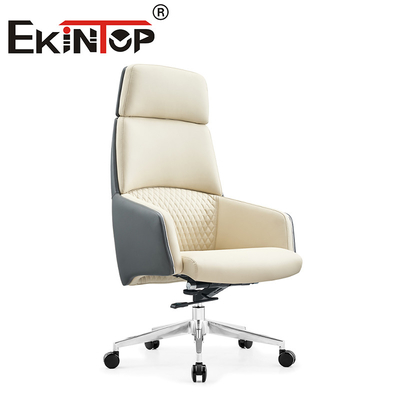 Muebles de oficina modernos de espalda alta de cuero de PU