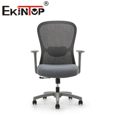 Silla de oficina ergonómica moderna de tela giratoria cómoda al por mayor, silla de trabajo de malla