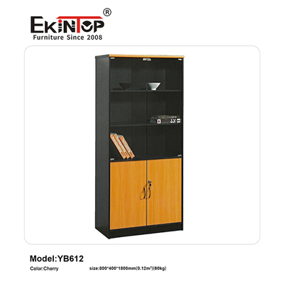 Hot Sales High Quality Metal Fireproof File Cabinet with 2 Glass Doors Storage Cabinet